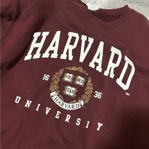 Harvard University Maroon Crew Neck Sweater